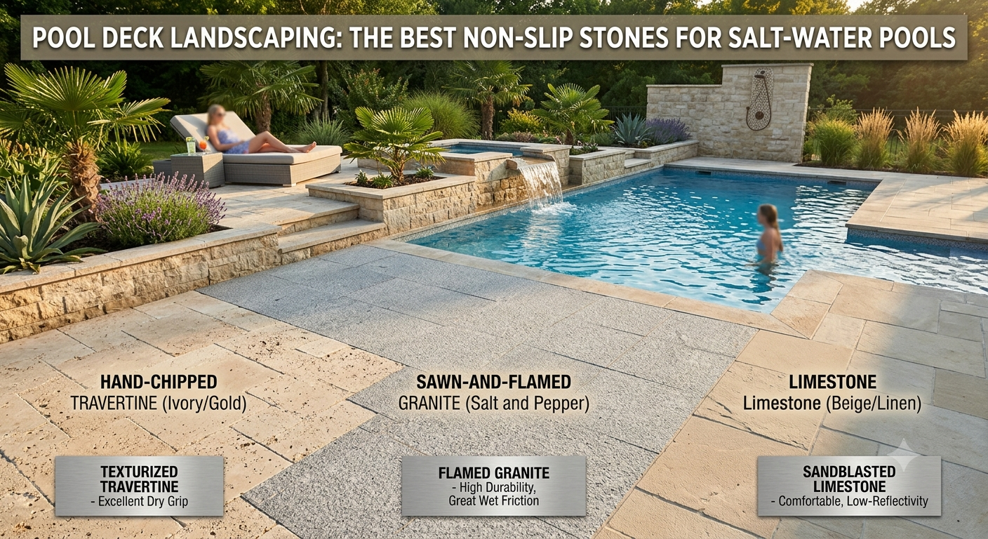 Best Non-Slip Stones for Salt-Water Pools