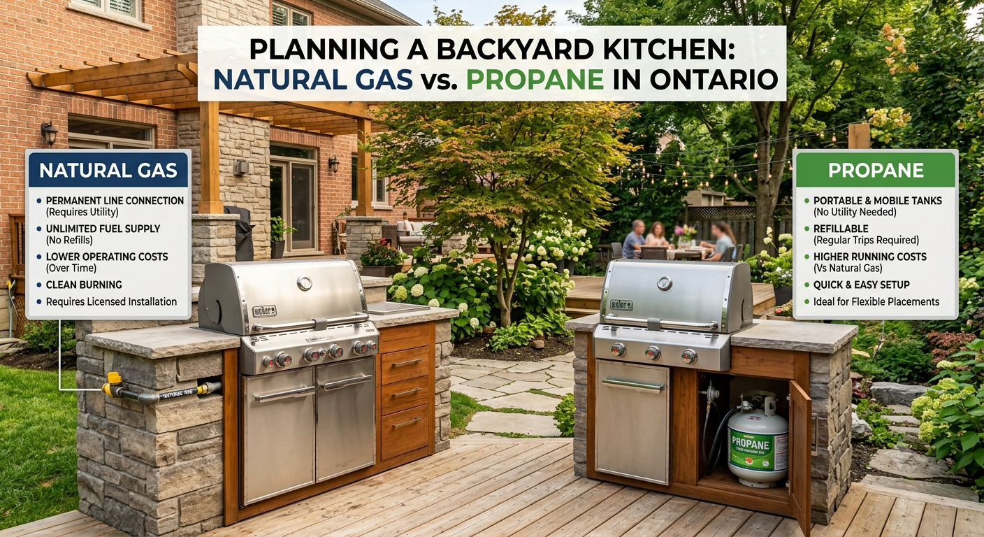 Planning a Backyard Kitchen: Natural Gas vs. Propane in Ontario