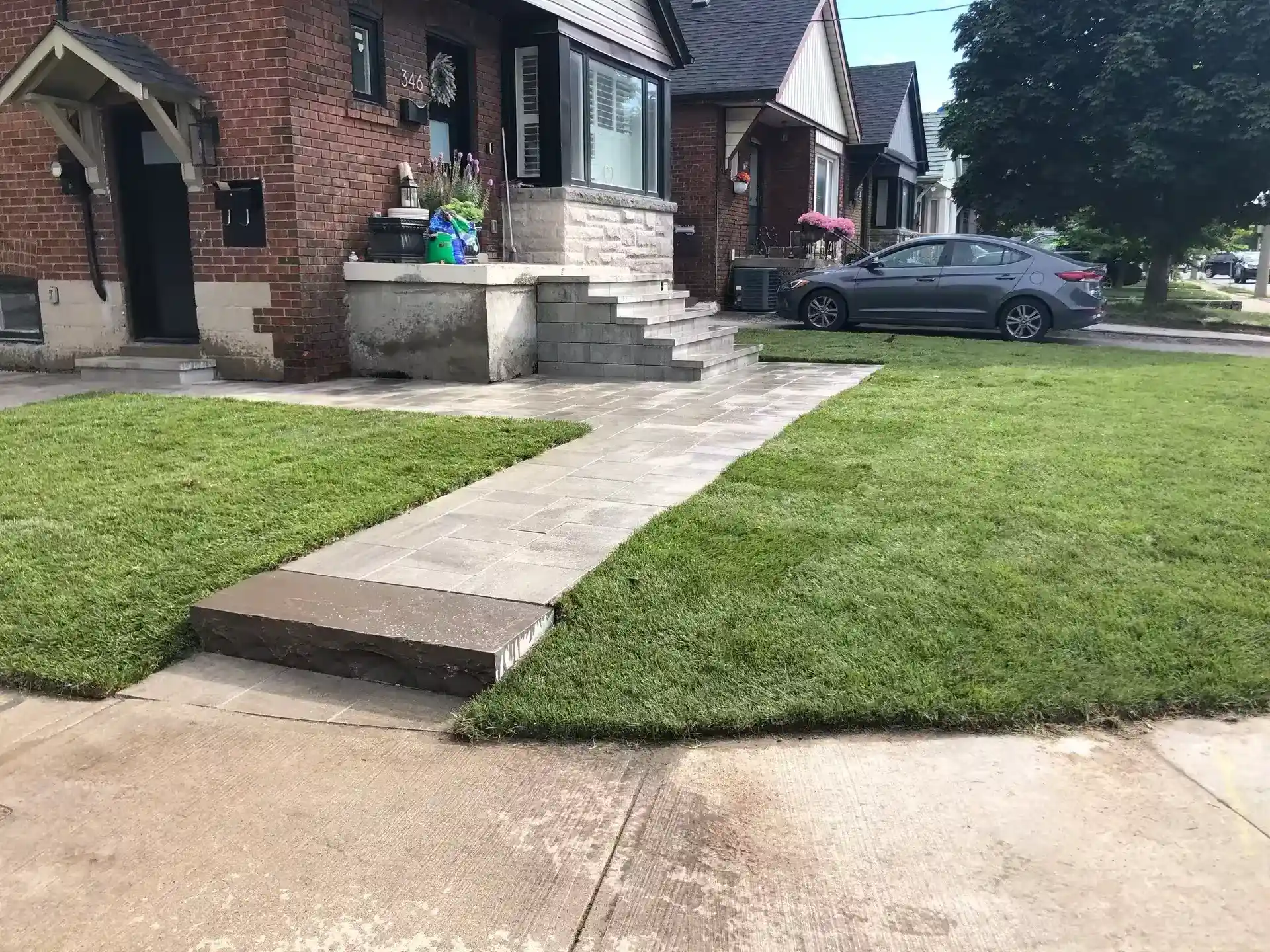 Driveway drainage solutions for interlocking pavers in Toronto Ontario by UltraScape