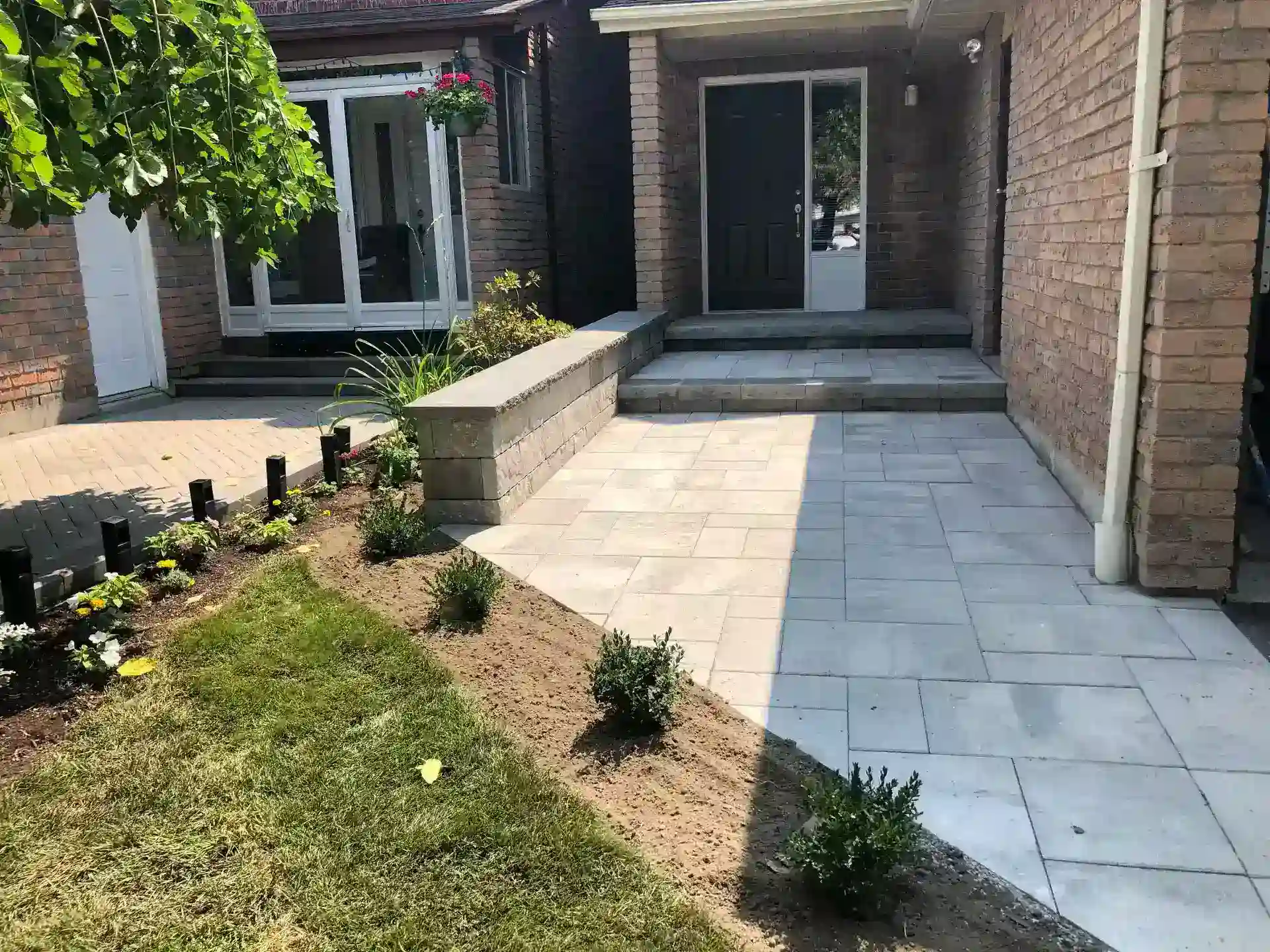 Driveway base preparation for stable interlocking paver installation in Toronto Ontario by UltraScape