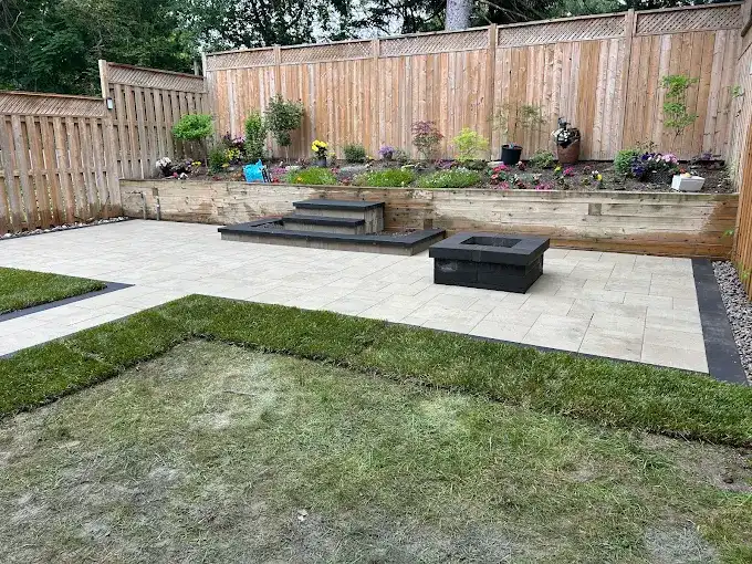 Beautiful residential landscape completed by Ultrascape featuring expert outdoor design and quality hardscape installation